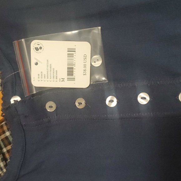 Free People sz medium navy tank top - Picture 2 of 6